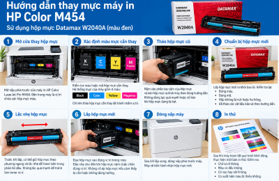 Hướng dẫn thay mực máy in HP Color M454/ M479