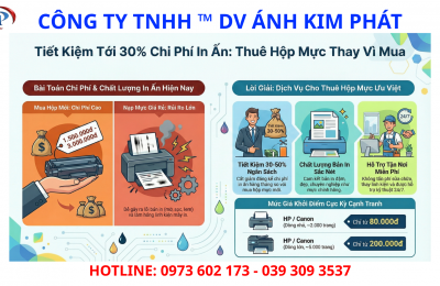 Cho Thuê Hộp Mực Máy In Giá Rẻ Tại Hồ Chí Minh